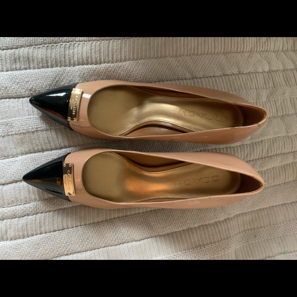 Coach Zan Pointed Toe Kitten Heels NWOT
